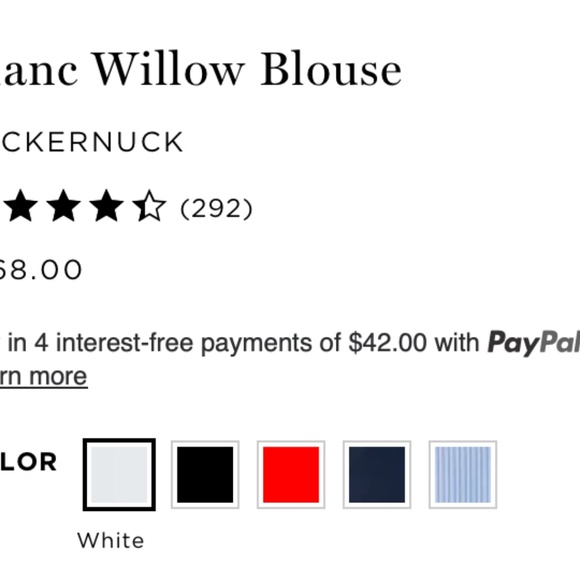 Tuckernuck Blanc Willow Blouse NWT - Picture 3 of 7